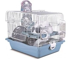 Panama Pet Graužikų narvas, 35,5x26,6x27,5 cm, baltas/mėlynas