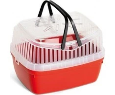 Panama Pet Raudona graužikų ir triušių transporteris 30x23x21cm