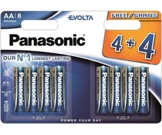 Panasonic Baterija AA / R6 8 vnt.