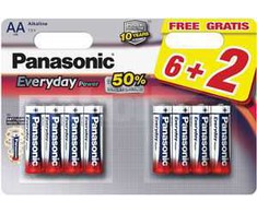 Panasonic Baterija Everyday Power AA / R6 8 vnt.