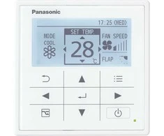 Panasonic „A19E8“ laidinis valdymo pultas CZ-RTC5B, skirtas „PACi“ ir VRF valdymui su energijos suvartojimo ekranu ir „Data Navi“ funkcija