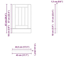 indaplovės skydelis Lucca Old Wood Engineered Wood