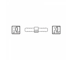 Złącze Jungimo mova žarnai pneumatinė Dedra A535320 6mm-6mm