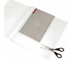 Panta Plast Plastikinis aplankalas A5 formato, 46x25cm, skaidrus, su lipnia juostele, karpomas