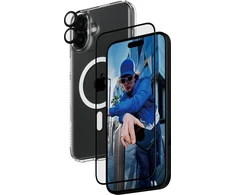 Panzer Glass PanzerGlass Bundle 3in1 Apple iPhone 16 Plus 6.7" D3O kietas dėklas + ekrano apsauga UWF+ objektyvas B1293+2863+1283