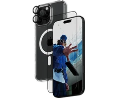 Panzer Glass PanzerGlass Bundle 3in1 Apple iPhone 16 Pro Max 6.9" D3O kietas dėklas + ekrano apsauga UWF+ objektyvas B1294+2864+1284