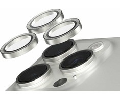 Panzer Glass SAFE by PanzerGlass kameros lęšio apsauga, skirta iPhone 16 Pro / 16 Pro Max – sidabrinė