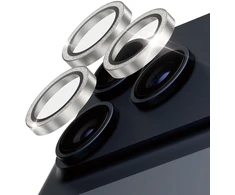 Panzer Glass PanzerGlass® Hoops® Kamera Objektyvo Apsauga Blizganti Sidabrinė iPhone 17 Pro | iPhone 17 Pro Max | iPhone 16 Pro | 16 Pro Max