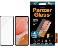 Panzer Glass PANZERGLASS TEMPERED GLASS E2E MICROFRACTURE SAMSUNG A72 ANTIBACTERIAL CASE FRIENDLY Juodas