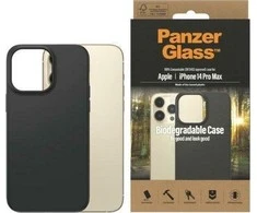 Panzer Glass PanzerGlass | Biologiškai skaidus dėklas | Nugaros apsauga | Apple | iPhone 14 Pro Max | Biologinis plastikas | Juodas | Suderinamas su belaidžiu įkrovimu; Karinio laipsnio standartas; 100% kompostuojamas