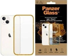Panzer Glass PanzerGlass Clearantibacterial Military Grade certificate Apple iPhone 13 / 14 / 15 - dėklas telefonui skaidrus ir geltonos spalvos