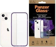 Panzer Glass PanzerGlass Clearantibacterial Military Grade certificate Apple iPhone 13 / 14 / 15 - dėklas telefonui skaidrus ir violetinės spalvos