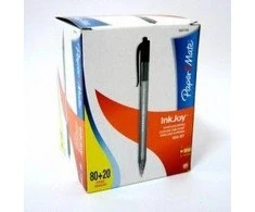 Papermate Paper Mate Švirkštimo priemonės naudojimo laikas Paper Mate Ink Joy Juodas (S0977430) Pakuotė 100 Vienetų