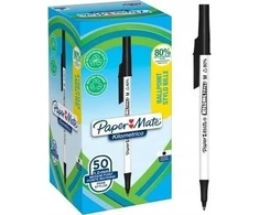Papermate Paper Mate PAPER MATE Kugelschreiber Kilometrico Reycled M juodas 50er Faltschachtel