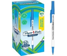Papermate Paper Mate PAPER MATE Kugelschreiber Kilometrico Reycled M Blau 50er Faltschachtel