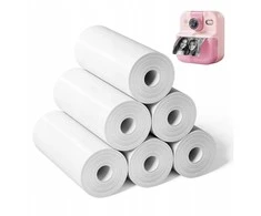 Balto popieriaus papildymai, 6 ritinėliai, 57 mm, 57 mm x 6 m, skirti XREC P02 K22 / P2-RM kamerai