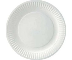Paptallerken Catersource Ø18 cm oznaczone FSC biodegradowalny balta,100 stk/pk