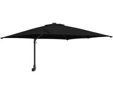 Sodo skėtis Juoda 248,5 x 247,5 x 160 cm Poliesteris ir plienas