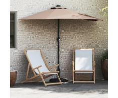 Sodo skėtis 294 x 150 x 223 cm Poliesteris ir plienas Tortora
