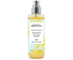 Blizgantis kvapas „Parfums Berdoues Monoi &amp; Tiare“ plaukams ir kūnui „Vanduo“, 200 ml