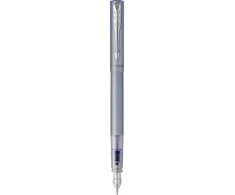 Parker Vector XL metalinis sidabrinis mėlynas CC rašiklis M