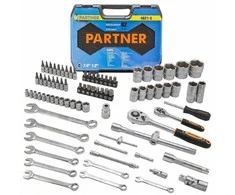 Partner Įrankių rinkinys, 82 dalys, 1/2", 1/4" (6 kampų) (4-32 mm)