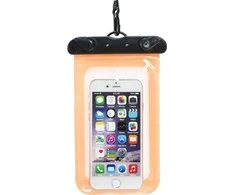 Oem Atsparus vandeniui bag for mobile phone with plastikas closing oranžinis