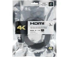 OEM kabelis HDMI į HDMI 4K 60Hz didelės spartos su Ethernet ver. 2.0 BLISTER 3 m juodas