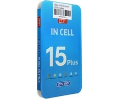 LCD ekranas iPhone 15 Plus su skaitmeniniu keitikliu, juodas (ZY-LTPS), perkeliamas IC