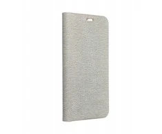 Dėklas Oem Flip case for iPhone 16e (SE 4 2025) Luna Book Gold sidabrinis