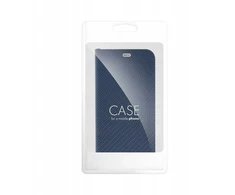 Dėklas Oem Flip case for iPhone 16e (SE 4 2025) Luna Book Carbon mėlynas