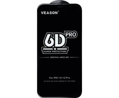 6D Pro Veason Glass - for Iphone 12 Pro Max juodas