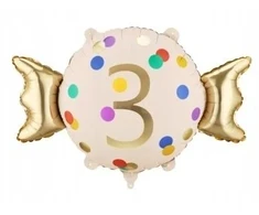 Party Deco PartyDeco Balon fol.Cukierek 3 61x37cm mix FB387-3 77881