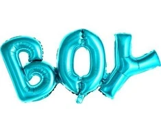 Party Deco Balionas folinis "BOY" mėlynas 67&amp;29cm