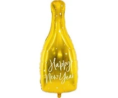 Party Deco Folinis balionas "Happy new year" butelis