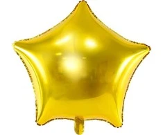 Party Deco Folinis balionas "Žvaigždė" 48cm auksinis