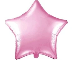 Party Deco Folinis balionas "Žvaigždė" 48cm rožinis