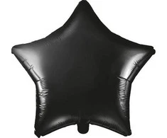 Party Deco Folinis balionas "Žvaigždė" 48cm juodas
