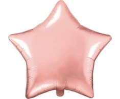 Party Deco Folinis balionas "Žvaigždė" 48cm šviesiai rožinis
