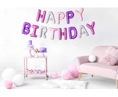 Boland Traciks Folinis balionas "Happy birthday" spalvoti