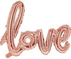 Party Deco Folinis balionas "love" rožinis 73&amp;59cm