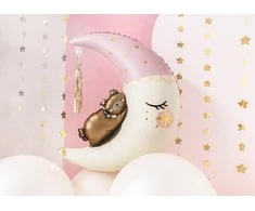 Party Deco Folinis balionas "Meškiukas ant mėnulio" 80&amp;98cm