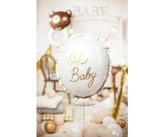 PartyDeco Folinis balionas "Oh Baby" 53&amp;69cm