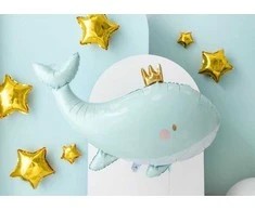 Party Deco Folinis balionas "Banginis" 93&amp;60cm