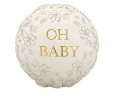 Party Deco PartyDeco Folinis balionas „Oh Baby“ 35x35 mišrus FB284 86340