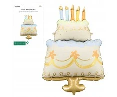 Party Deco PartyDeco Balon fol.Tort 62x104 mišinio 86623