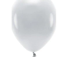Party Deco Eco balionai 10 vnt 30cm pilki