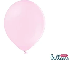 PartyDeco Stiprūs balionai Šviesiai rausvi 30 cm, 50vnt