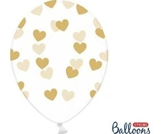 Boland Traciks Balionai gumos spalvos "Širdelės" 30cm 6 vnt