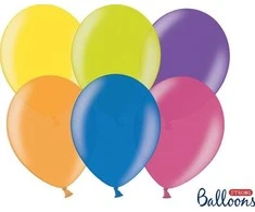 Party Deco Balionai stiprūs 30cm 100 vnt spalvoti